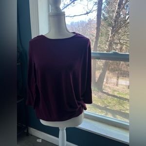APT.9 long sleeve burgundy women’s top size XXL